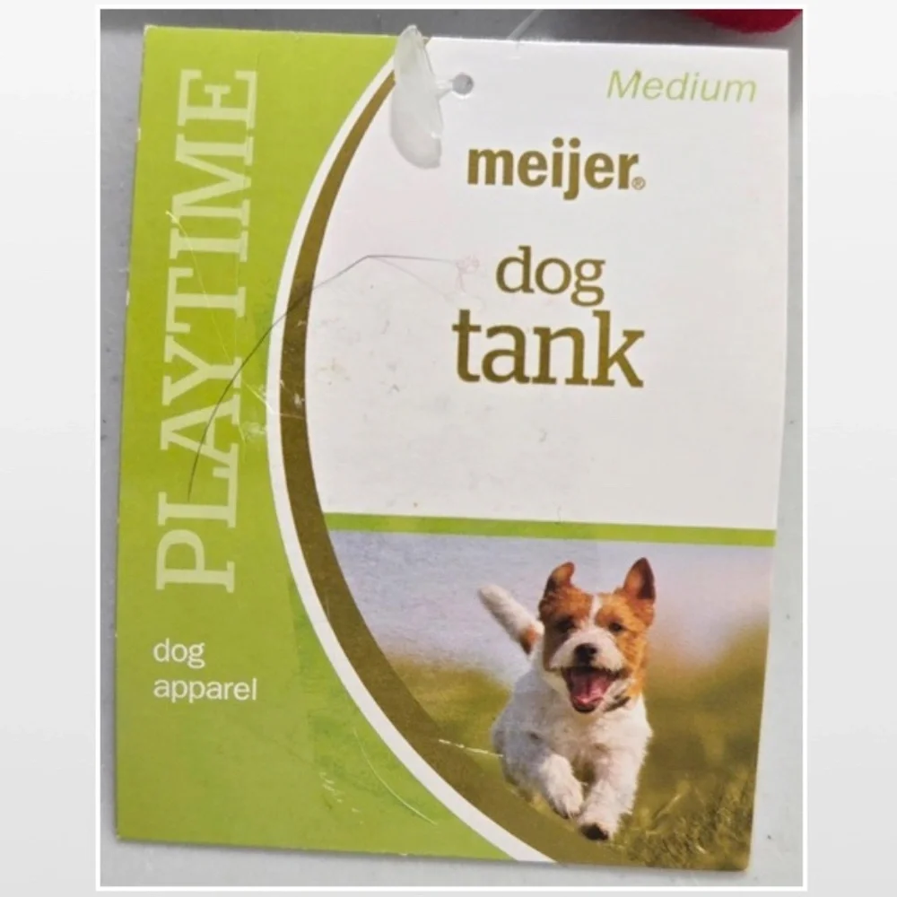 New Play Time Dog Tank Top Medium Blue Pride Rainbow Pet Animal Apparel NWT